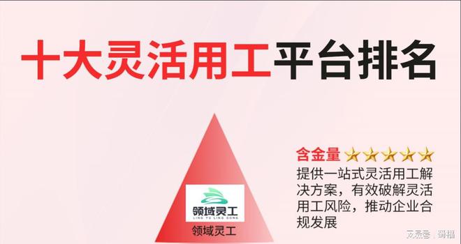 全国灵活用工十大平台灵活用工平台十大品牌(图1)